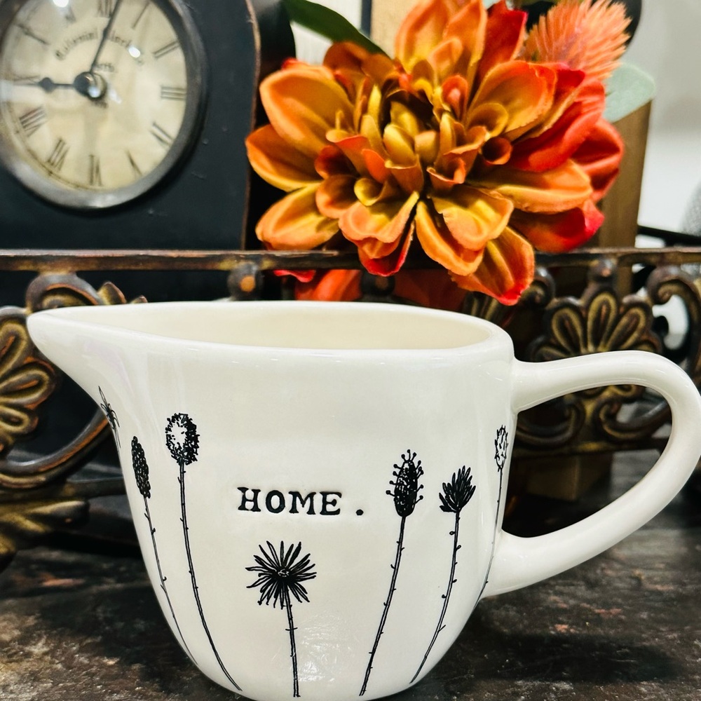 Vintage Rae Dunn Magenta Home Creamer Early Rae Dunn Thistle Rare Hard to find